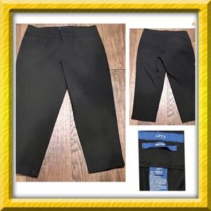 Apt. 9 Brynn pants black cropped pants - black - size 12 petite. BOGO